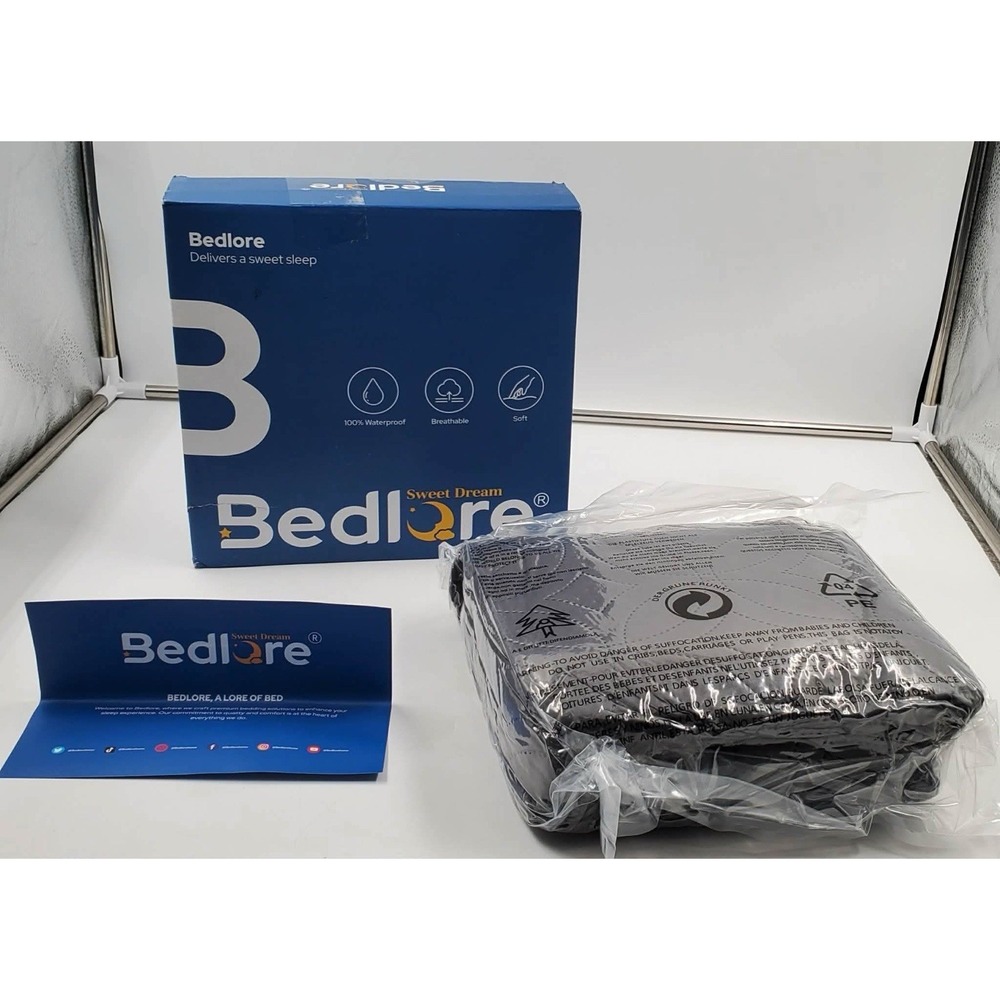 BEDLORE Waterproof Mattress Protector, Queen Size Mattress Pad Noiseless with De